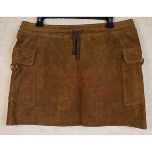 Wilson's Leather Maxima Mini Skirt Vintage Y2K 90's